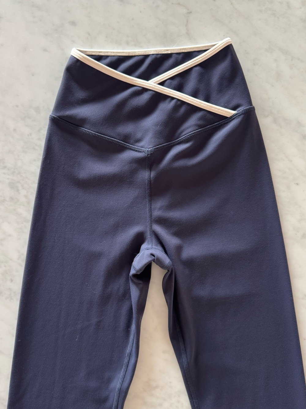 tala contrast trim navy blue leggings - Picture 3 of 6